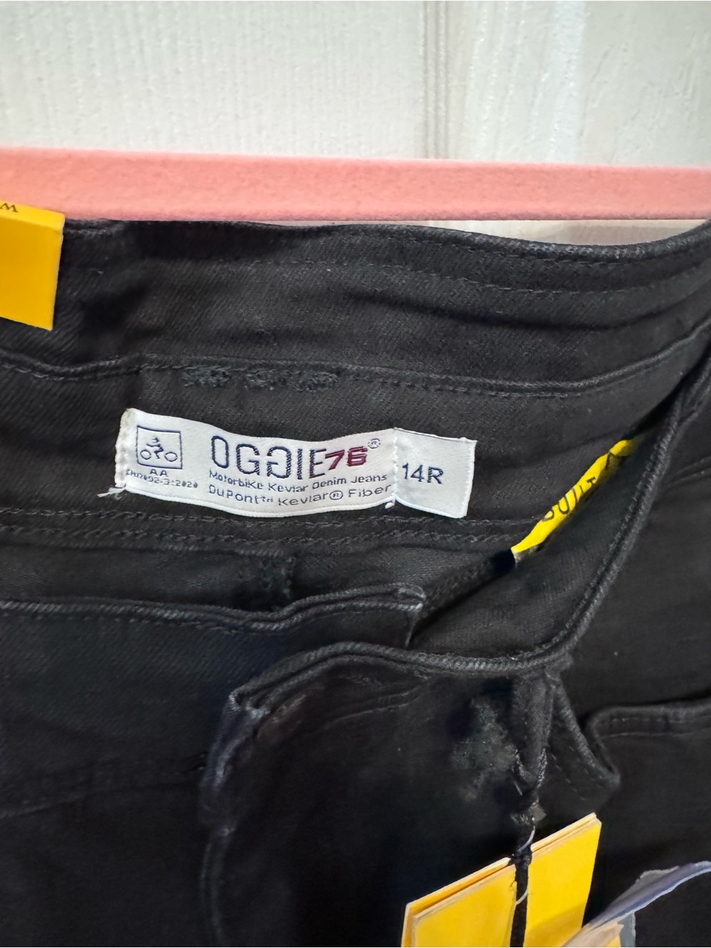 Women’s Black Motorcycle Kevlar DuPont Jeans - Picture 7 of 8